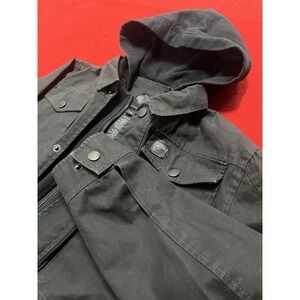 Men's Size Small Harley Davidson Crawford Hooded Multipocket Cargo Zip up Jacket